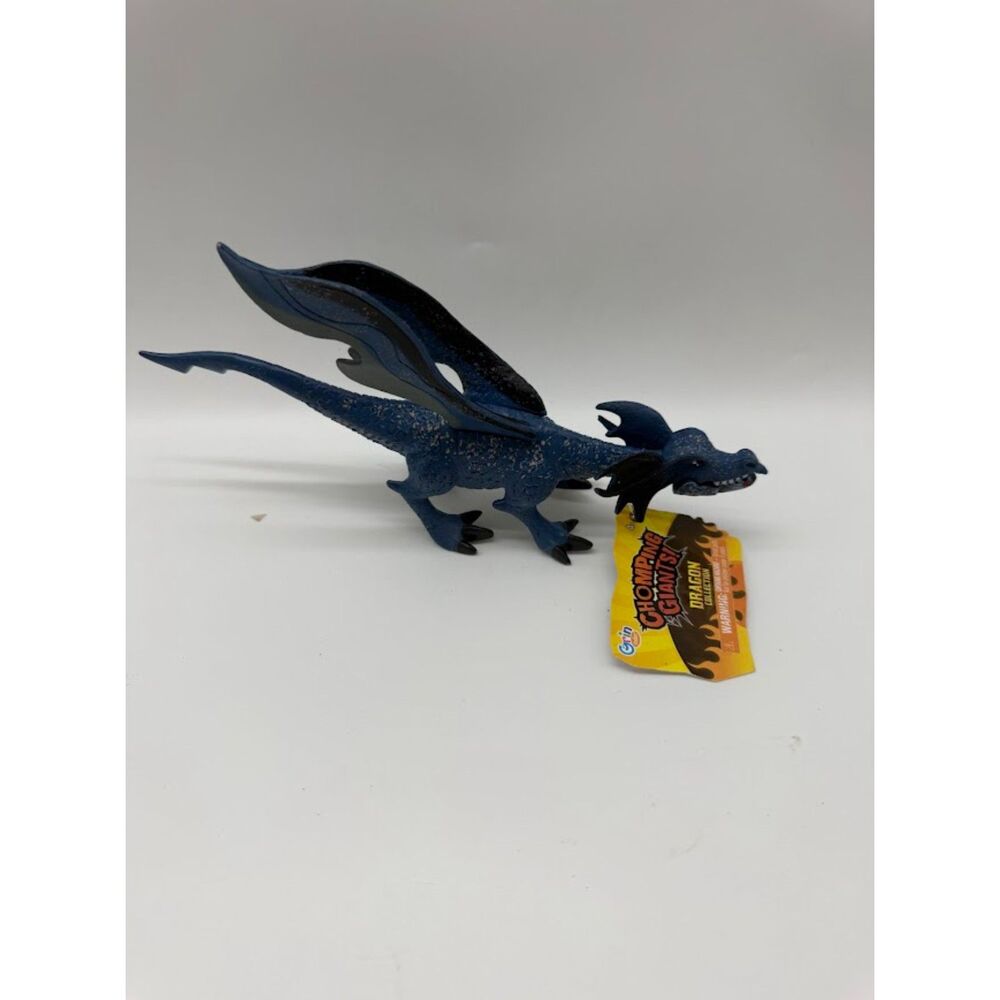 Blue Winged Chomping Dragon 9"